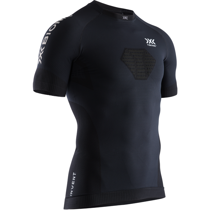 X-Bionic Invent 4.0 Men Running Short Sleeve Shirt Black